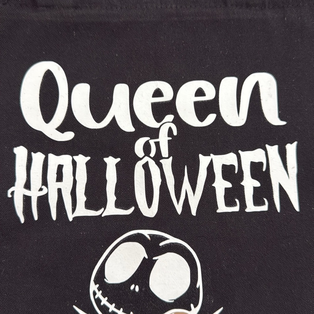 Jack Skellington Queen of Halloween Black Tote Bag - Picture 2 of 4